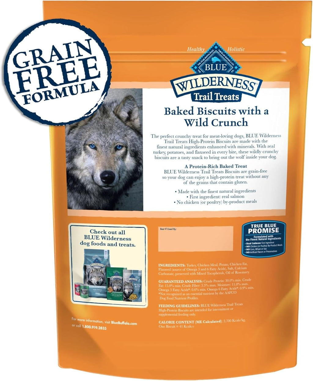 Wilderness Trail Treats Grain Free Biscuits Crunchy Dog Treats